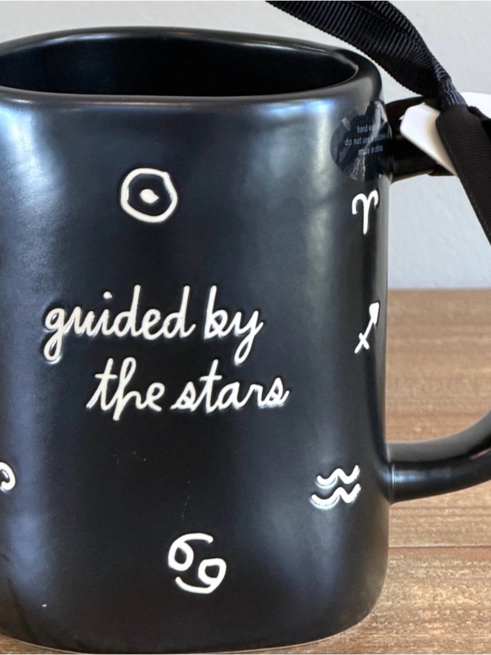 Rae Dunn GUIDED BY THE STARS Zodiac Symbols Halloween Coffee Mug NWT